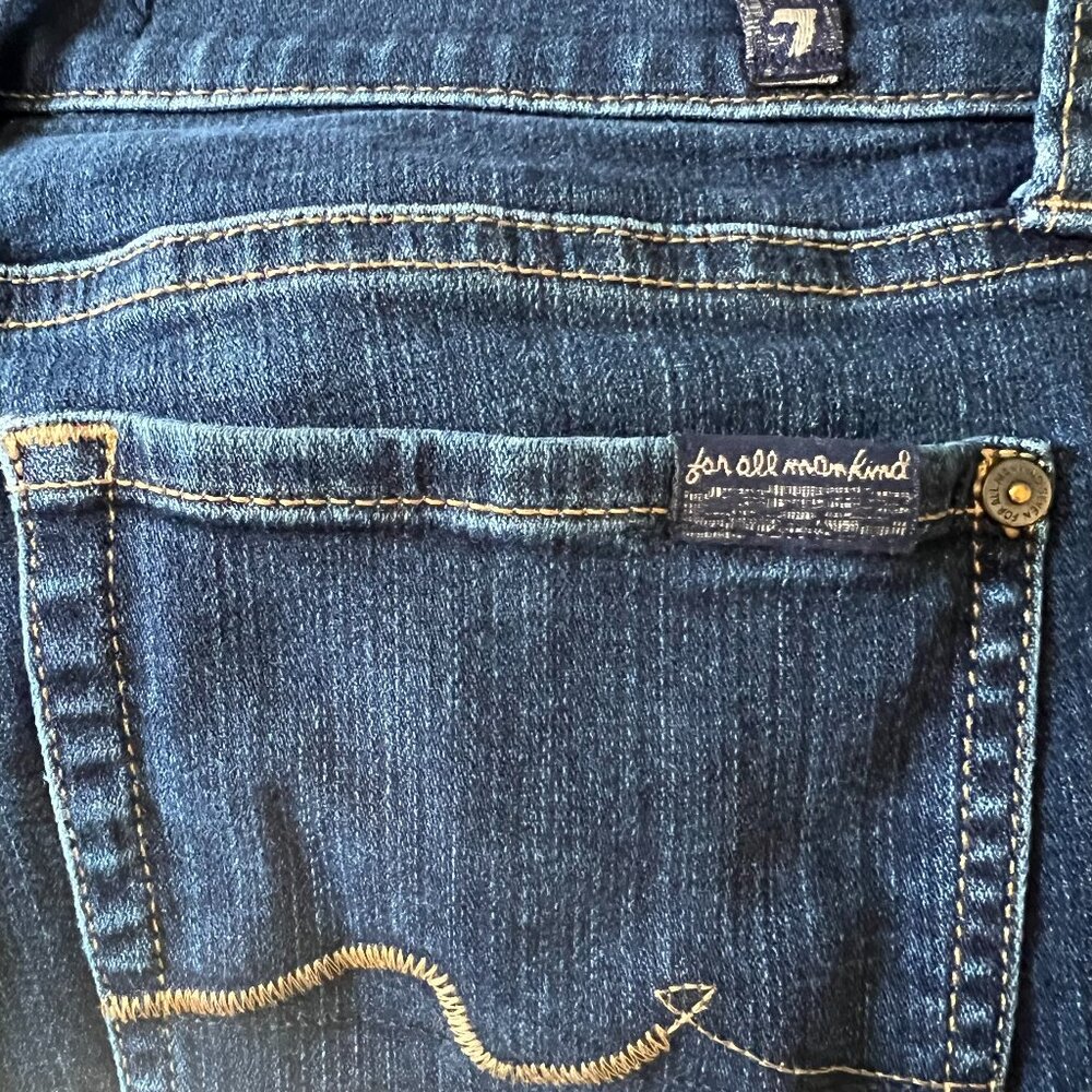 7 for All Mankind Jeans Women's 28 Blue Gwenevere Skinny Ankle